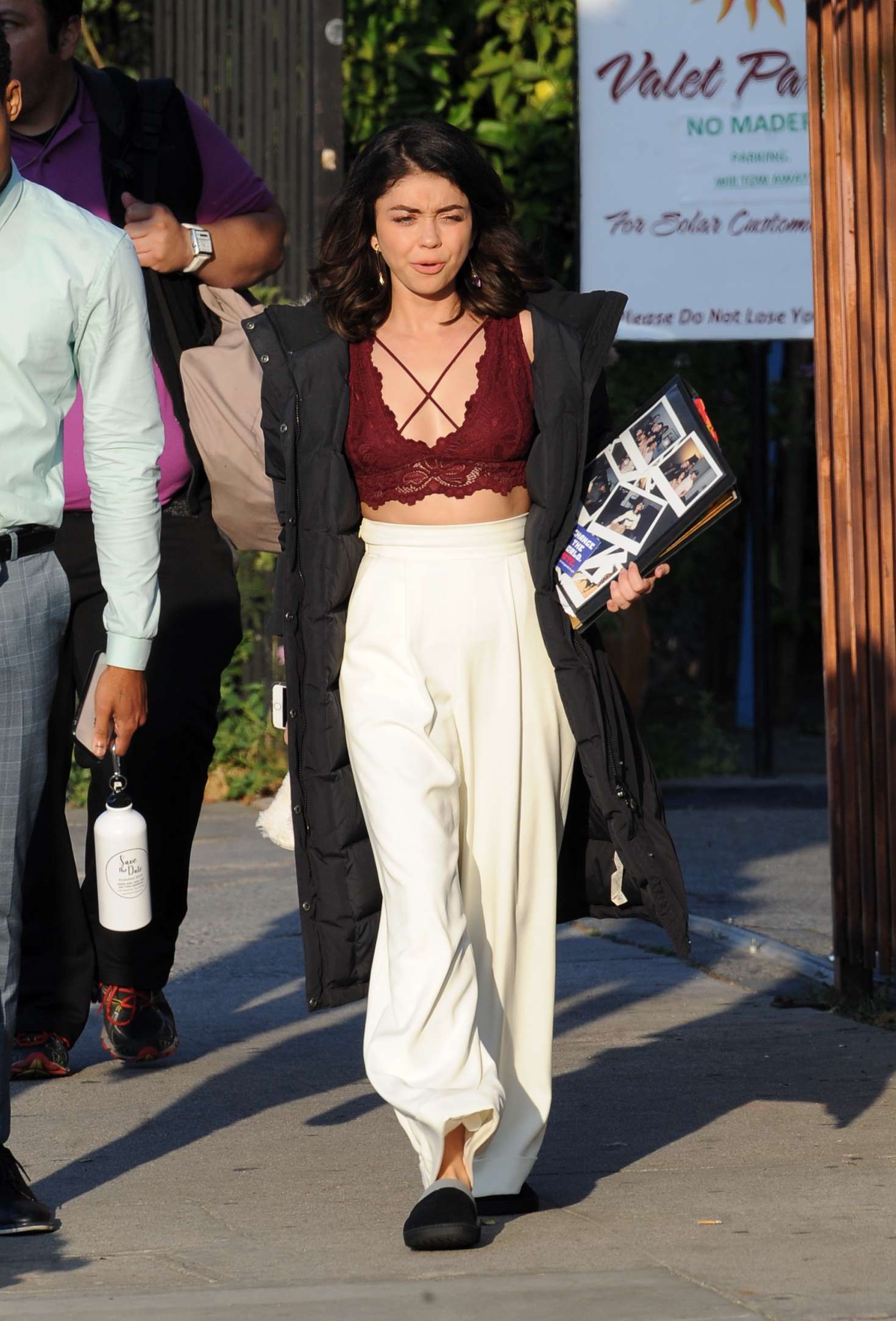 Sarah Hyland on the set of â€˜The Wedding Yearâ€™ in Hollywood