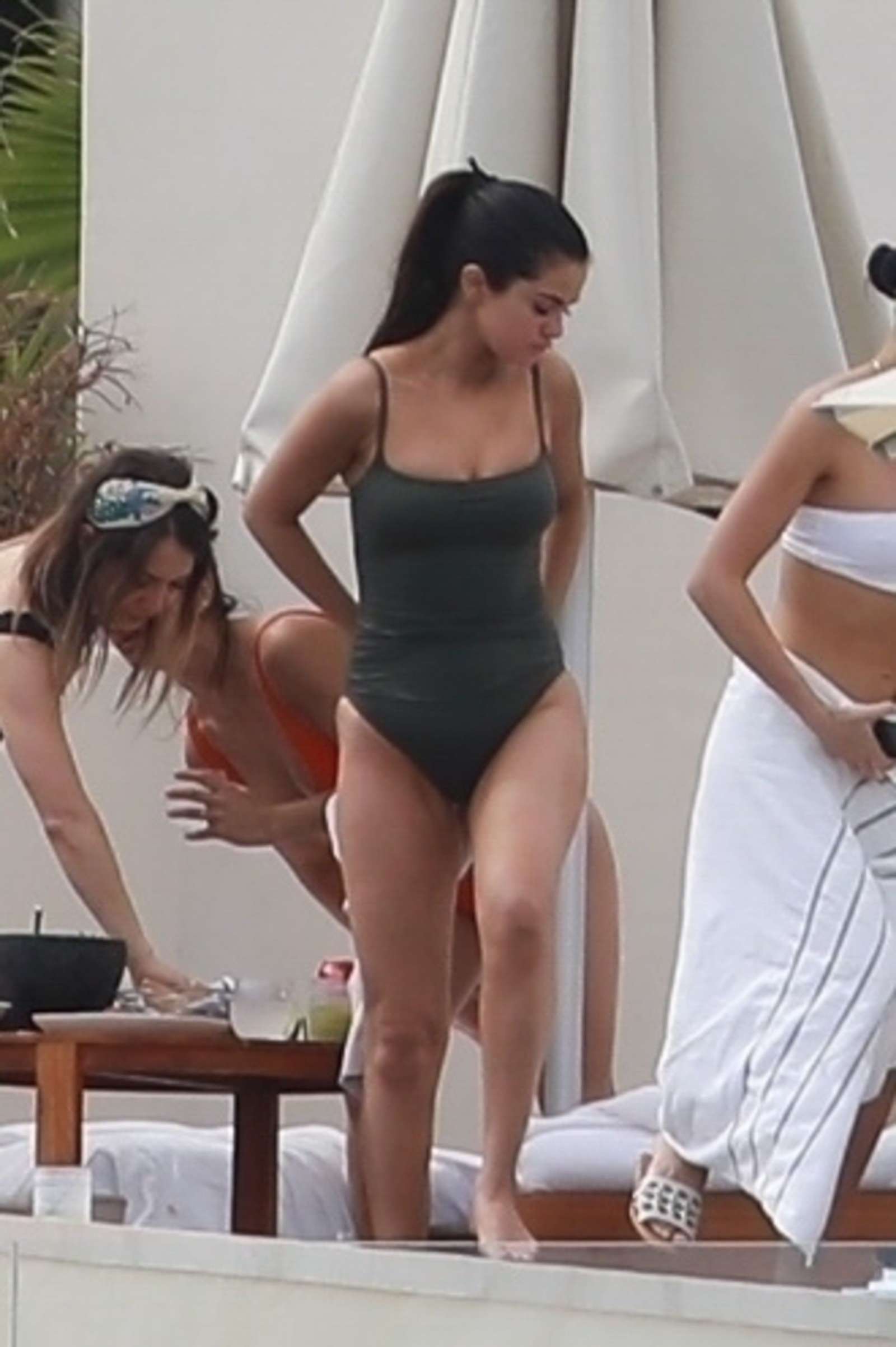 Selena Gomez in Swimsuit on the beach in Cabo San Lucas