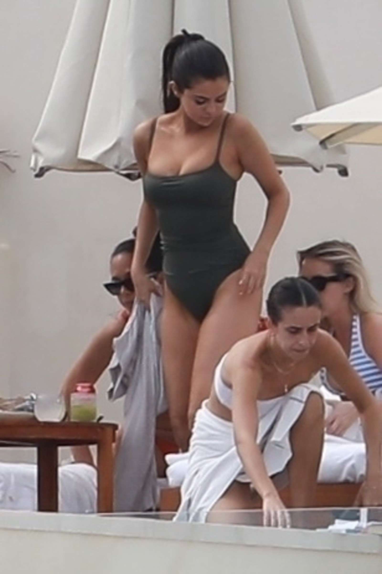Selena Gomez in Swimsuit on the beach in Cabo San Lucas