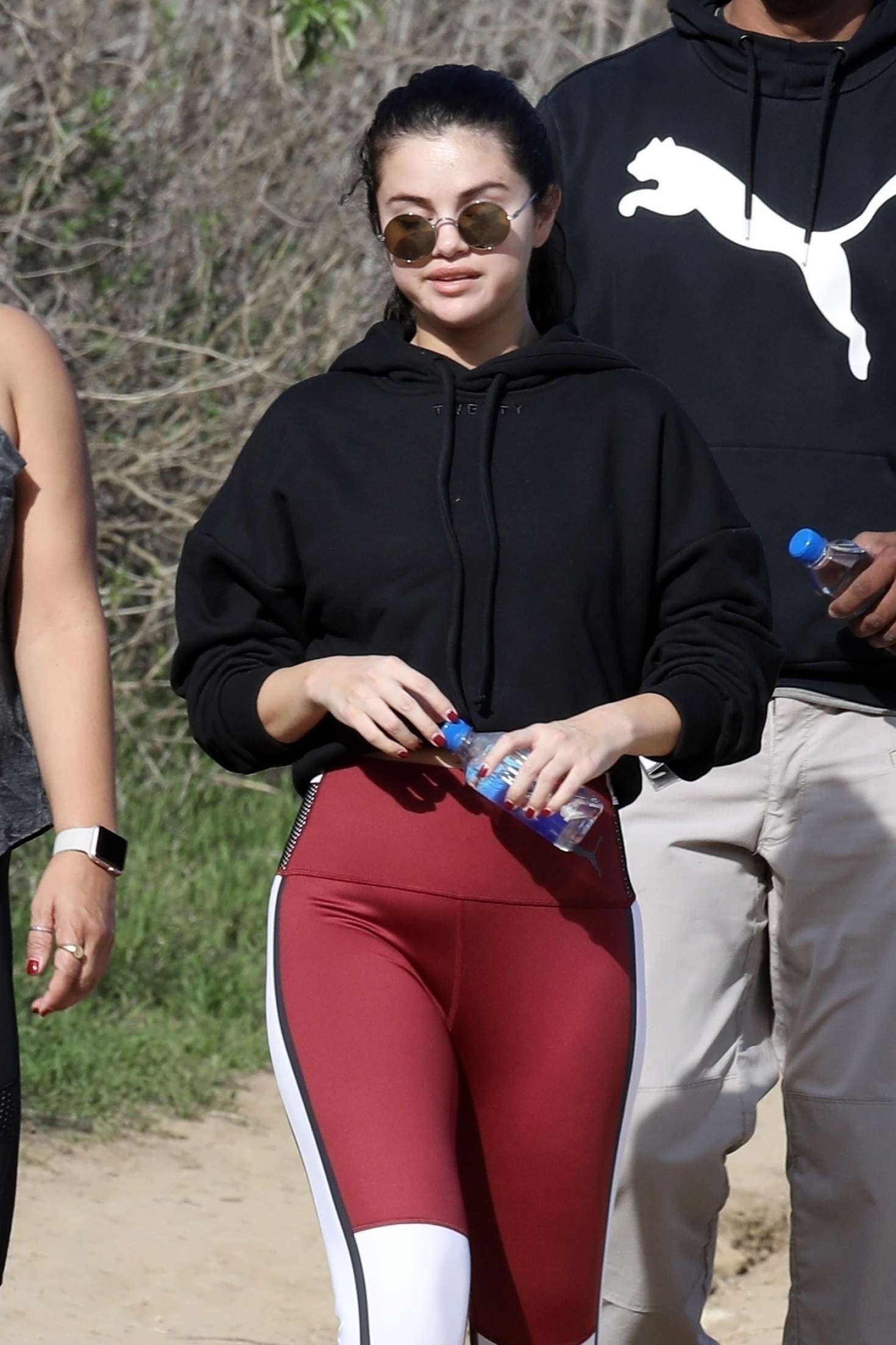 Selena Gomez in Tights â€“ Out for a hike in Los Angeles