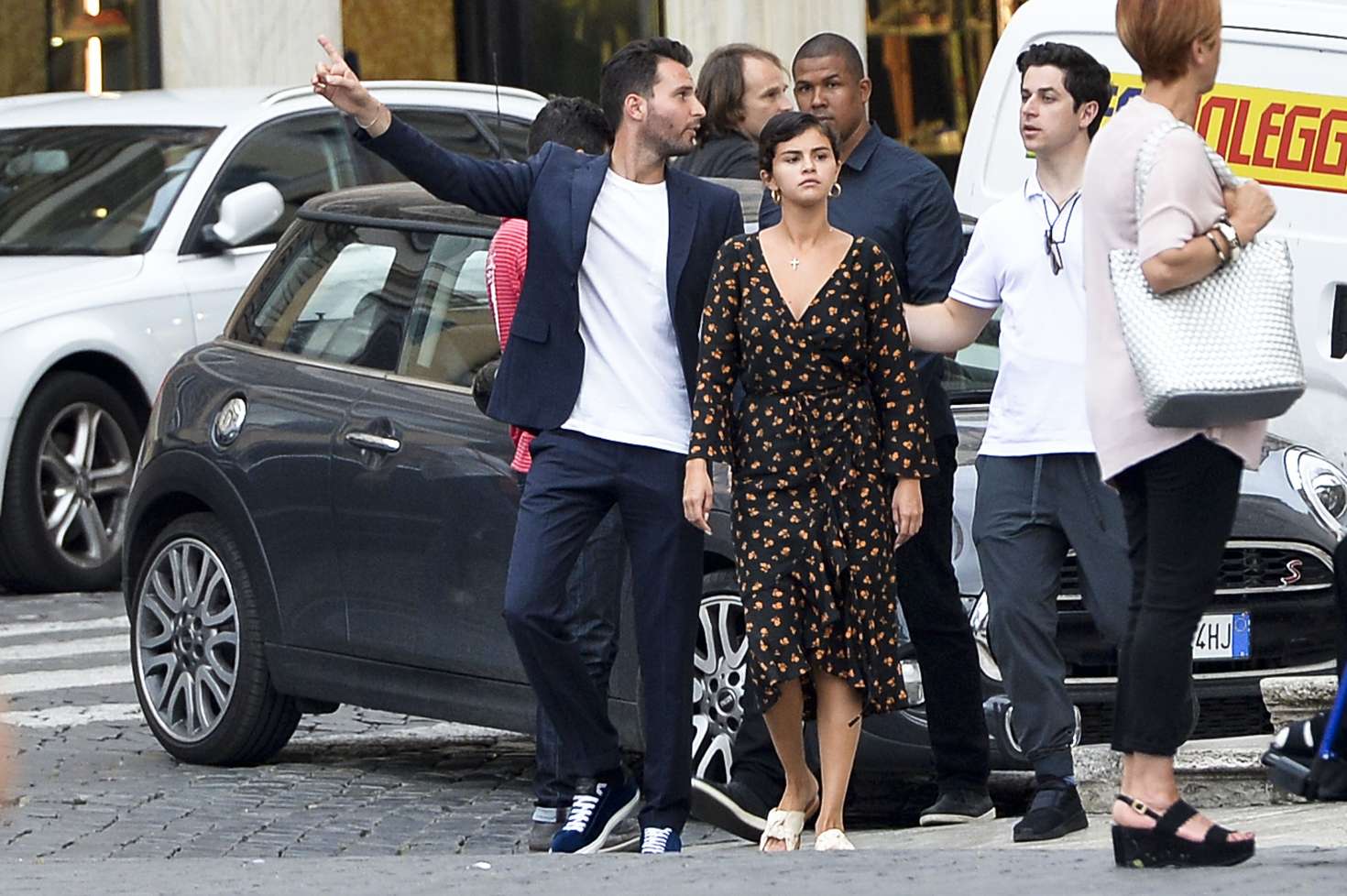 Selena Gomez out in Rome