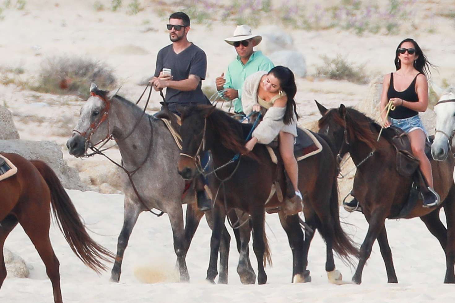 Selena Gomez â€“ Riding a horse with friends in Cabo San Lucas
