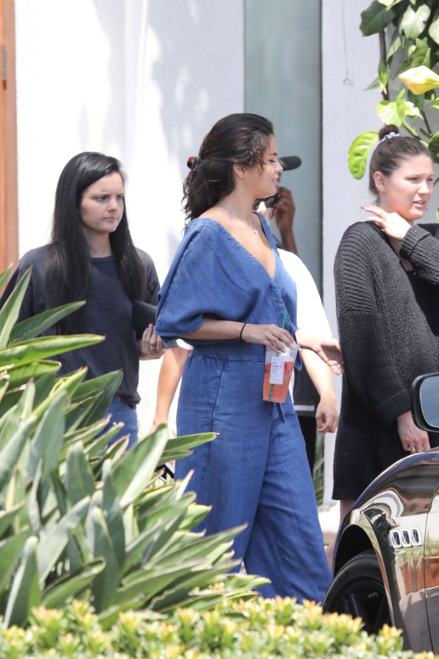 Selena Gomez with friends out in Malibu