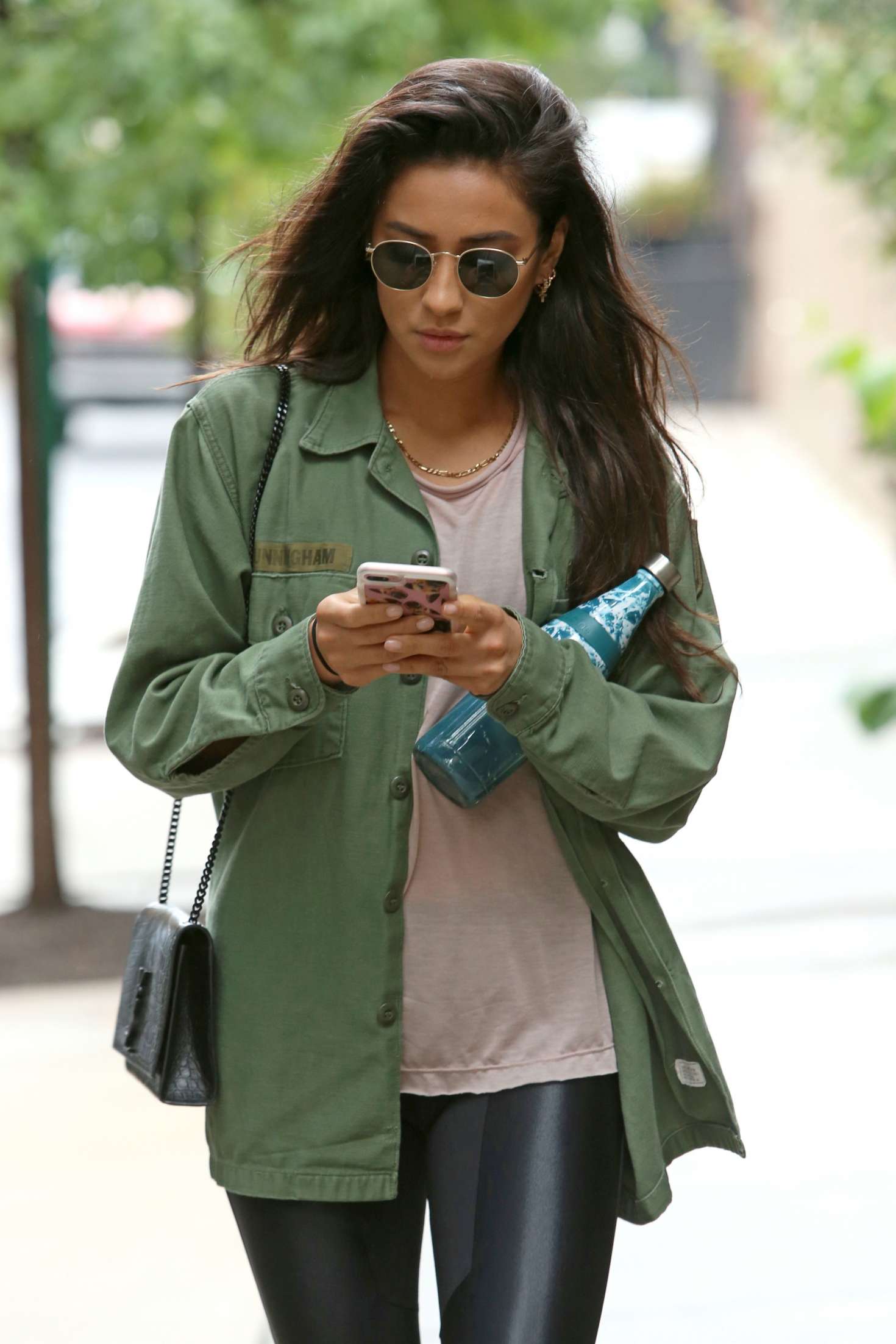 Shay Mitchell in Tights â€“ Out in New York