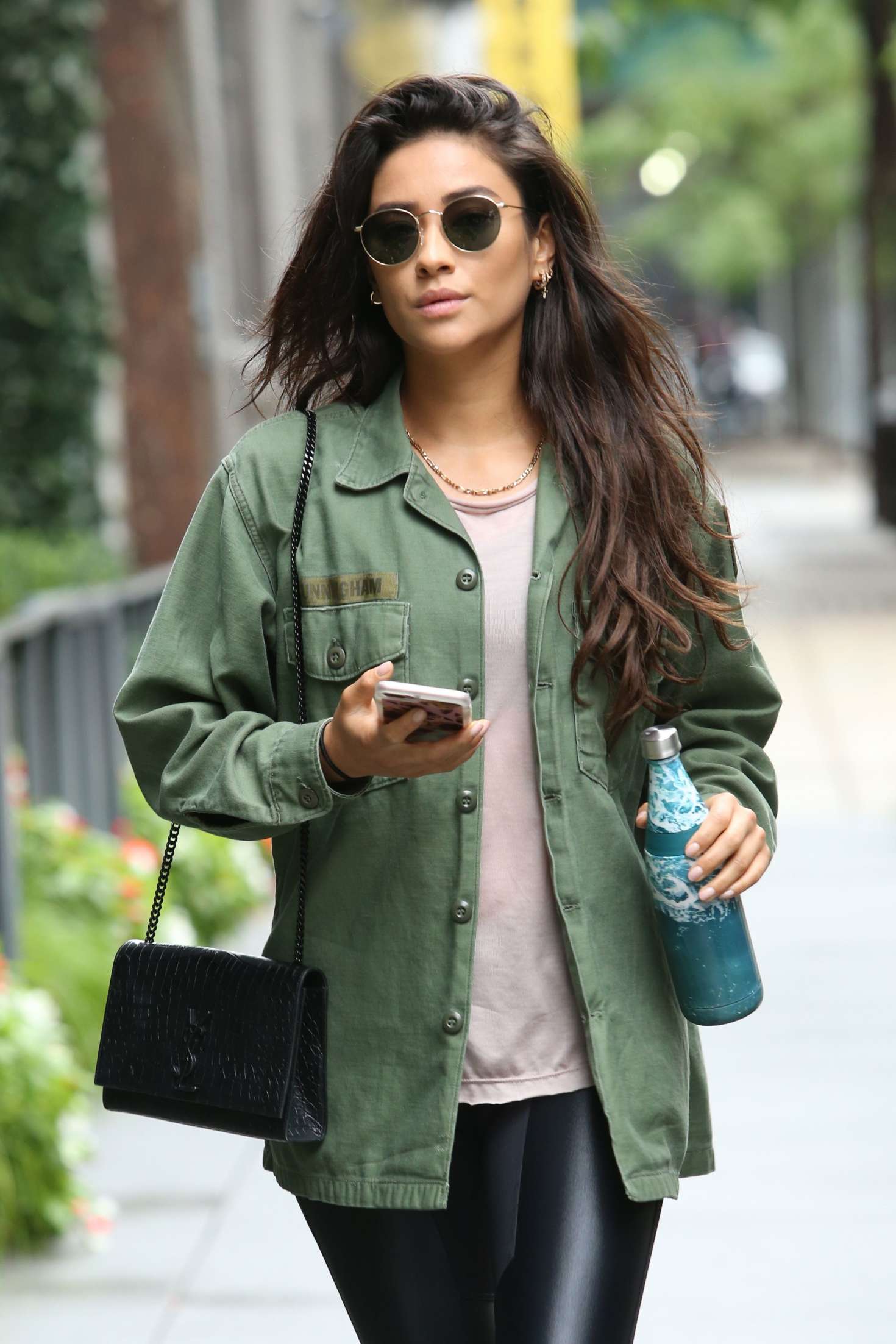 Shay Mitchell in Tights â€“ Out in New York