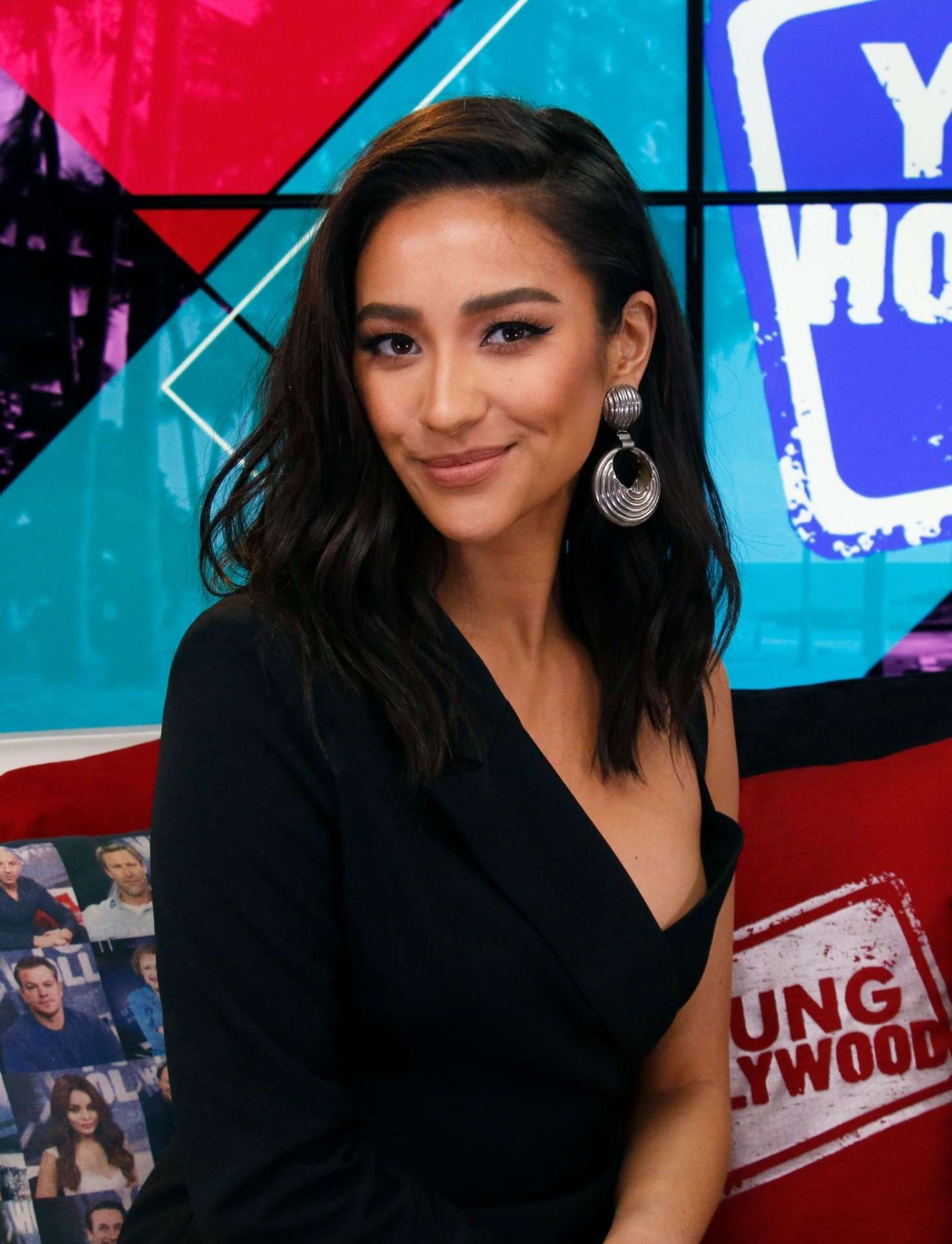 Shay Mitchell â€“ Visits the Young Hollywood Studio in LA