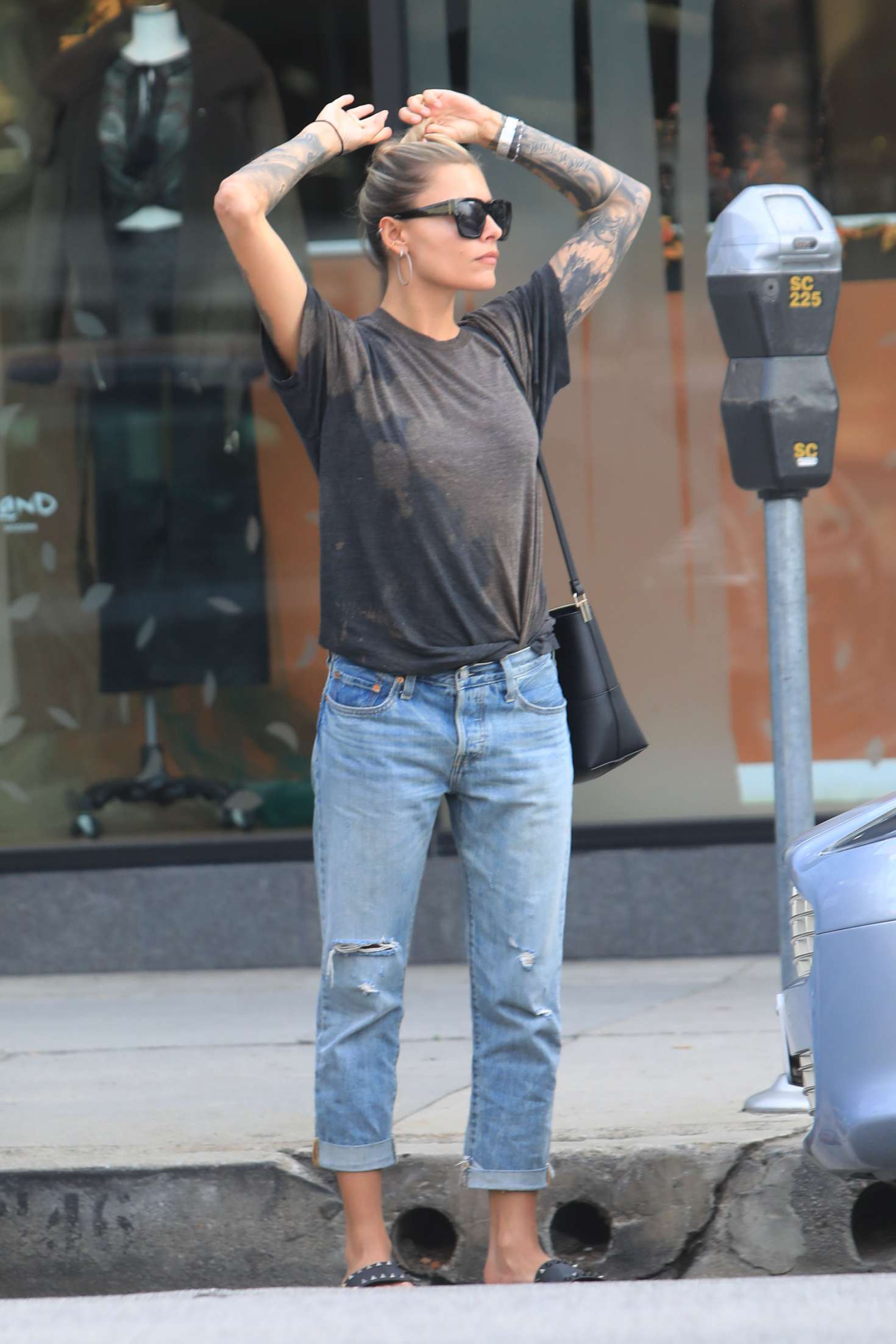 Sophia Thomalla in Jeans â€“ Out in Los Angeles