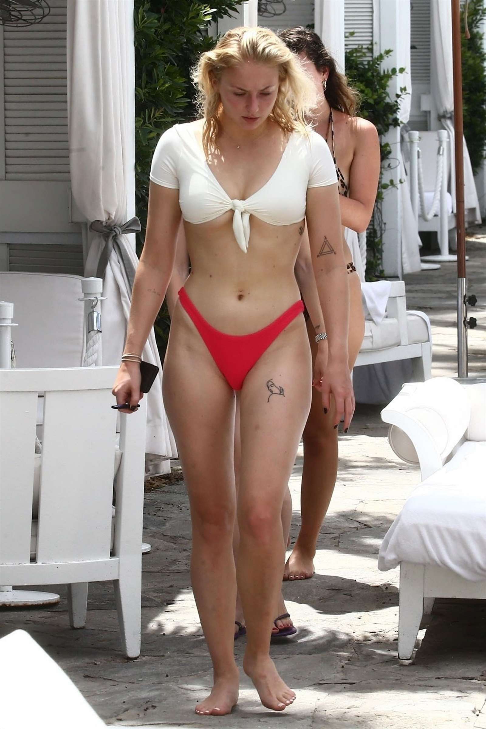 Sophie Turner in Bikini at the Delano Hotel pool in Miami