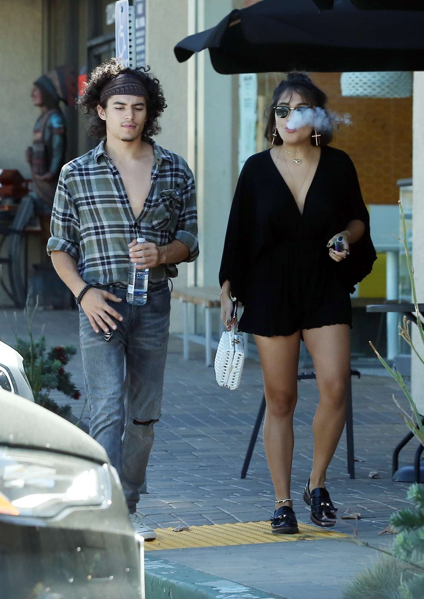 Stella Hudgens and boyfriend Eric Unger out in Studio City