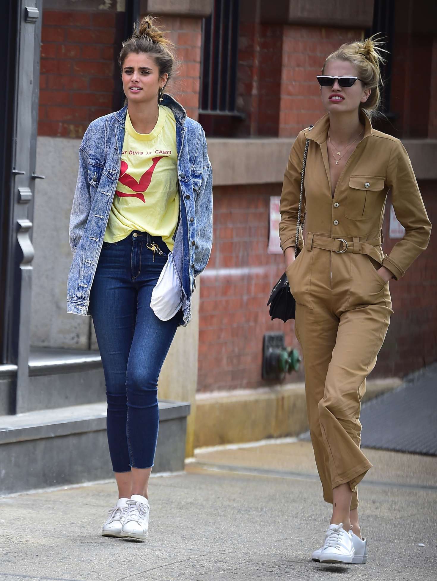Taylor Hill and Daphne Groeneveld out in Tribeca