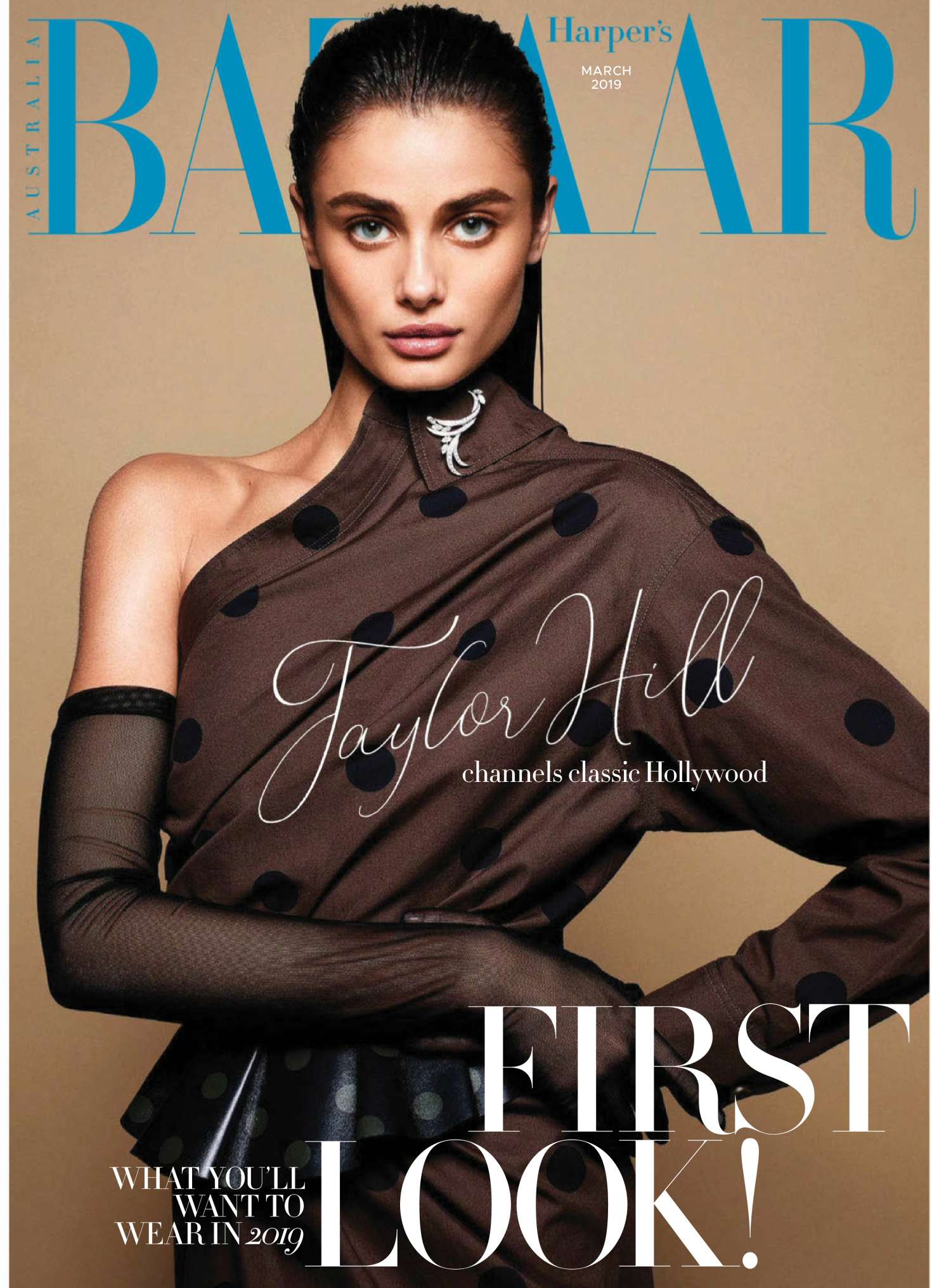 Taylor Hill â€“ Harperâ€™s Bazaar Australia Magazine (March 2019)
