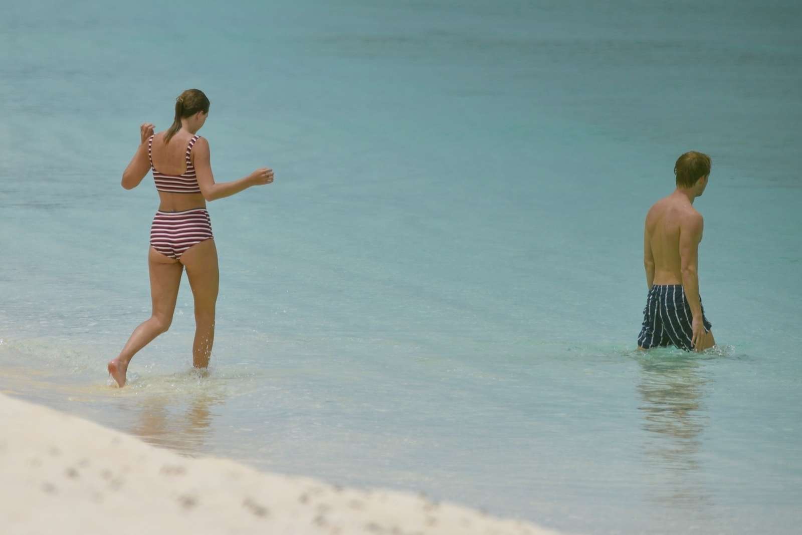 Taylor Swift in Bikini at the beach in Turks and Caicos