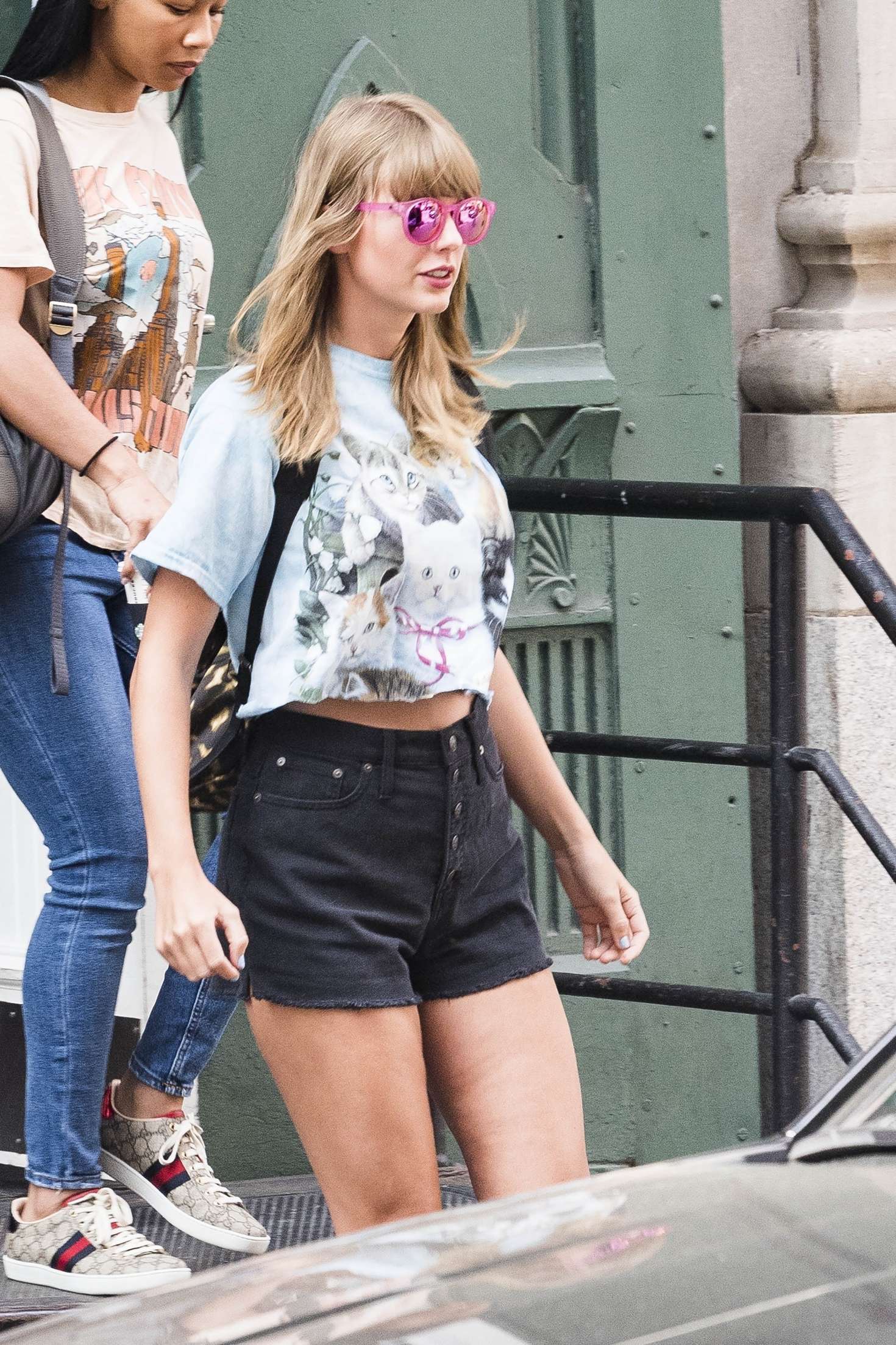 Taylor Swift in Shorts â€“ Head out in New York City
