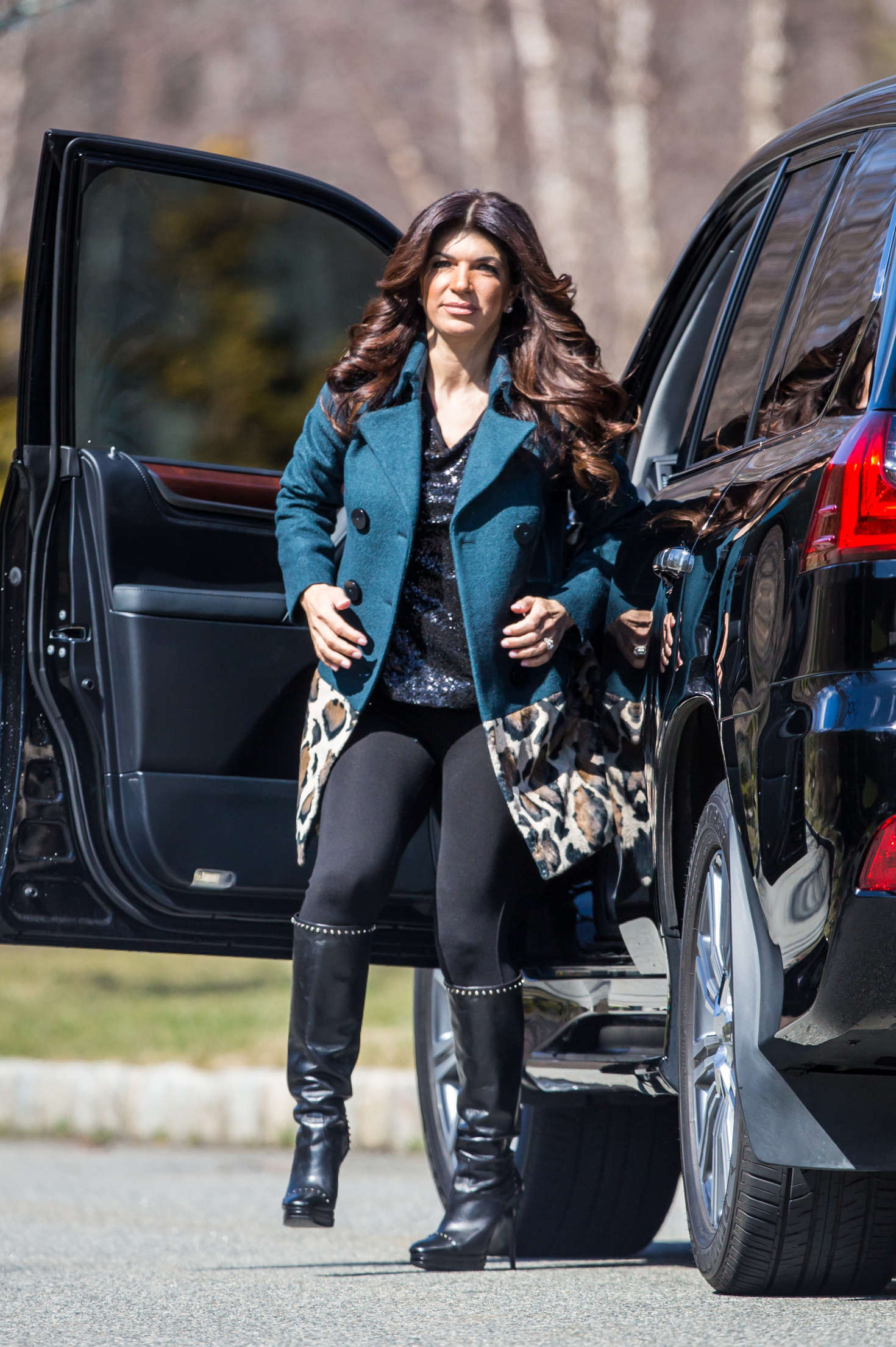 Teresa Giudice â€“ Arrives to visit her sister in New Jersey