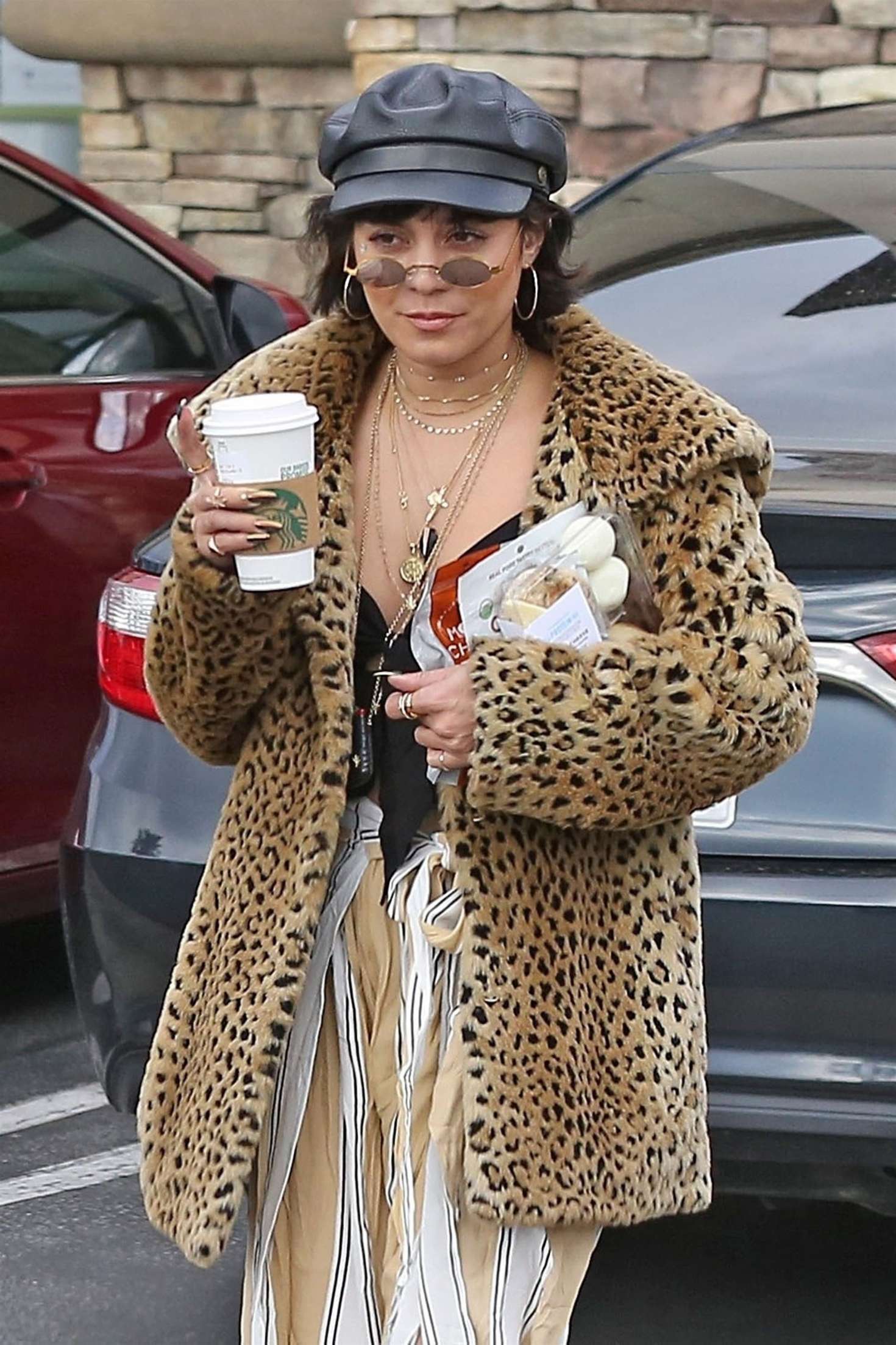 Vanessa Hudgens at Starbucks in Los Angeles