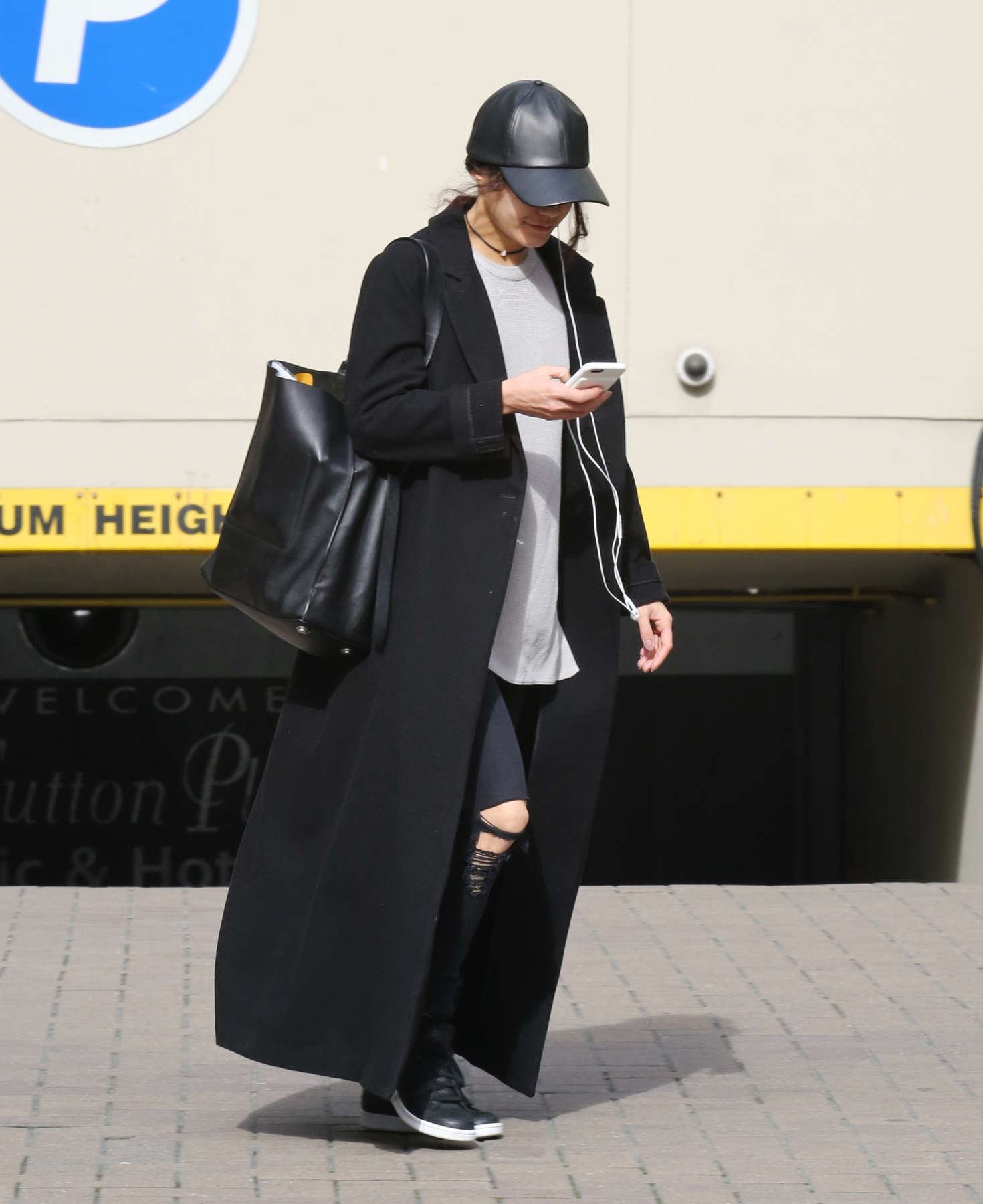 Vanessa Hudgens in Jeans and Long Coat out in LA