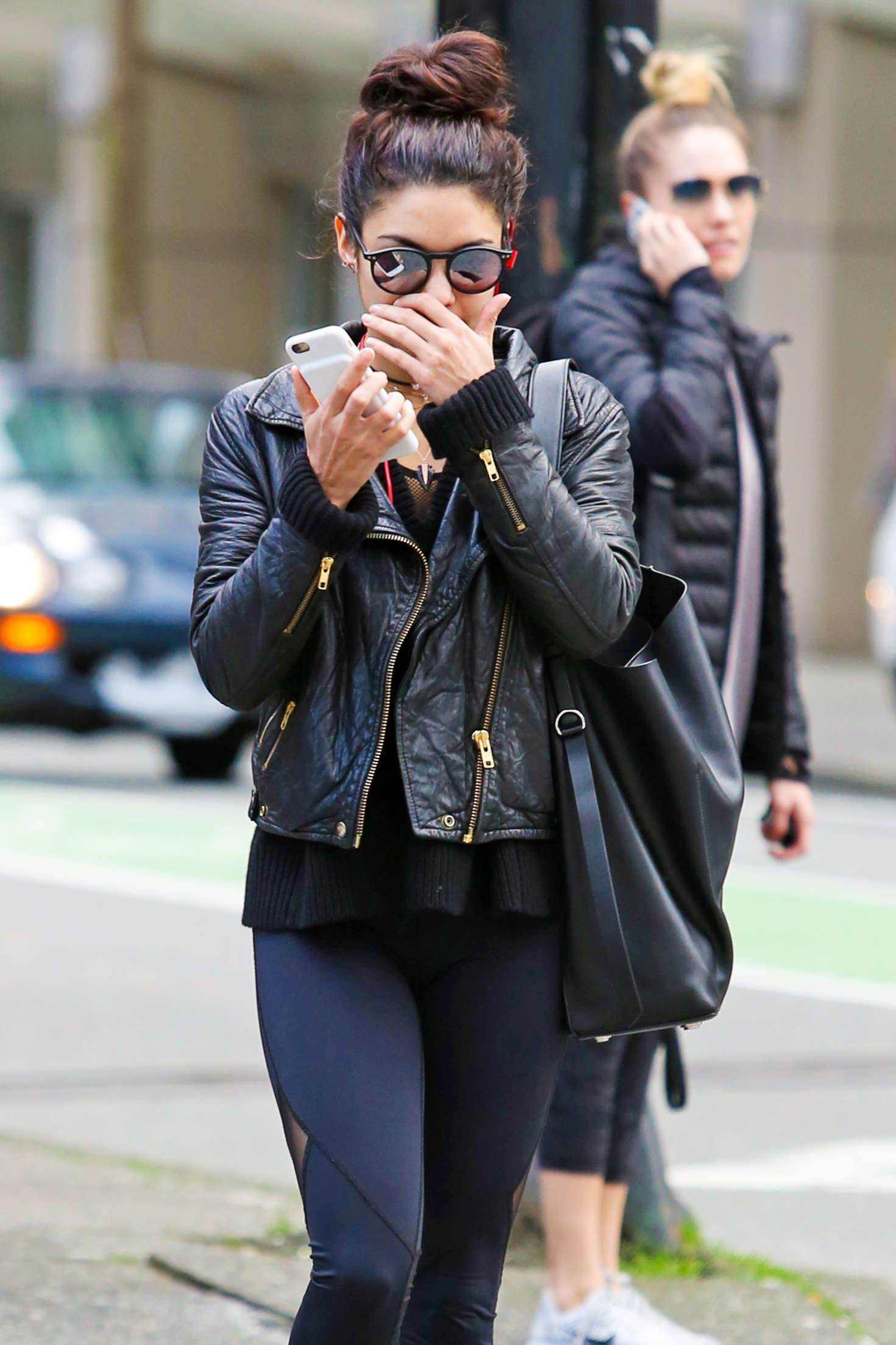Vanessa Hudgens in Tights out in Vancouver