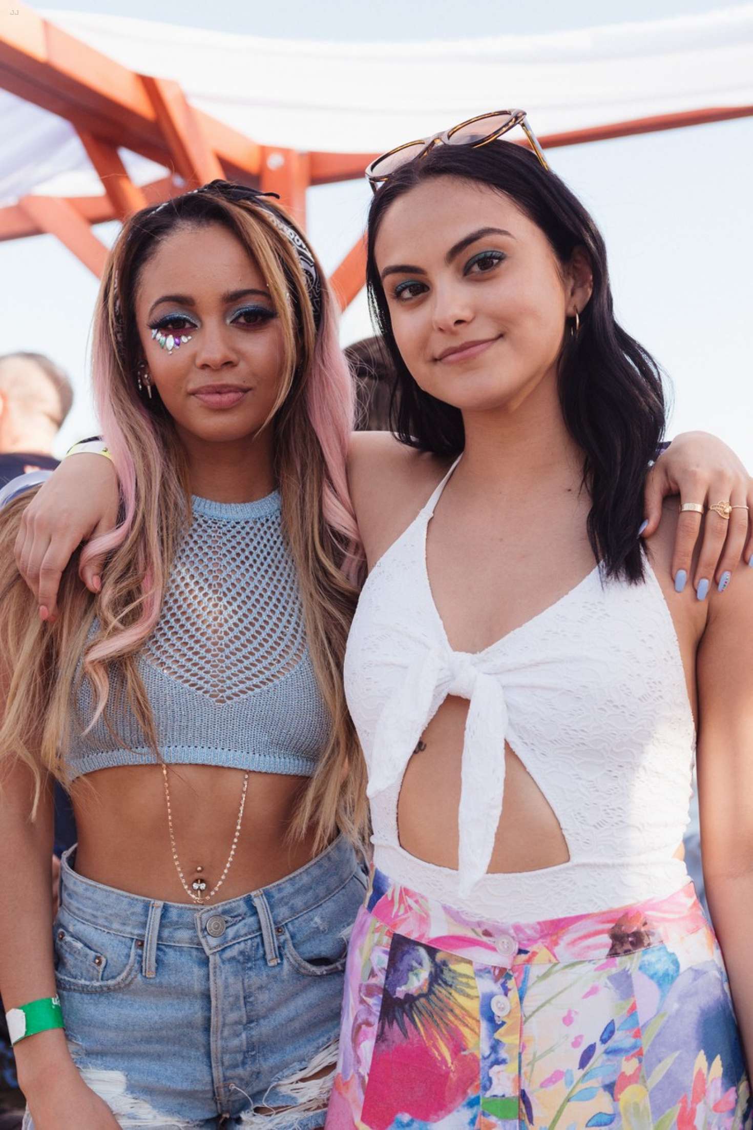 Vanessa Morgan and Camila Mendes â€“ 2018 Coachella Festival in Indio