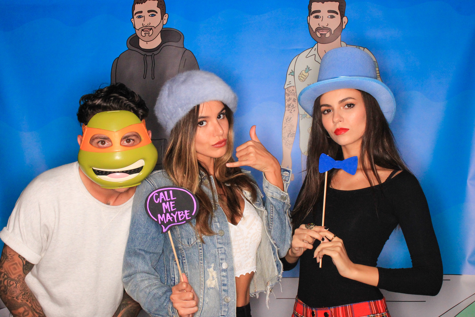 Victoria Justice and Madison Reed â€“ Photobooth at an event in Beverly Hills