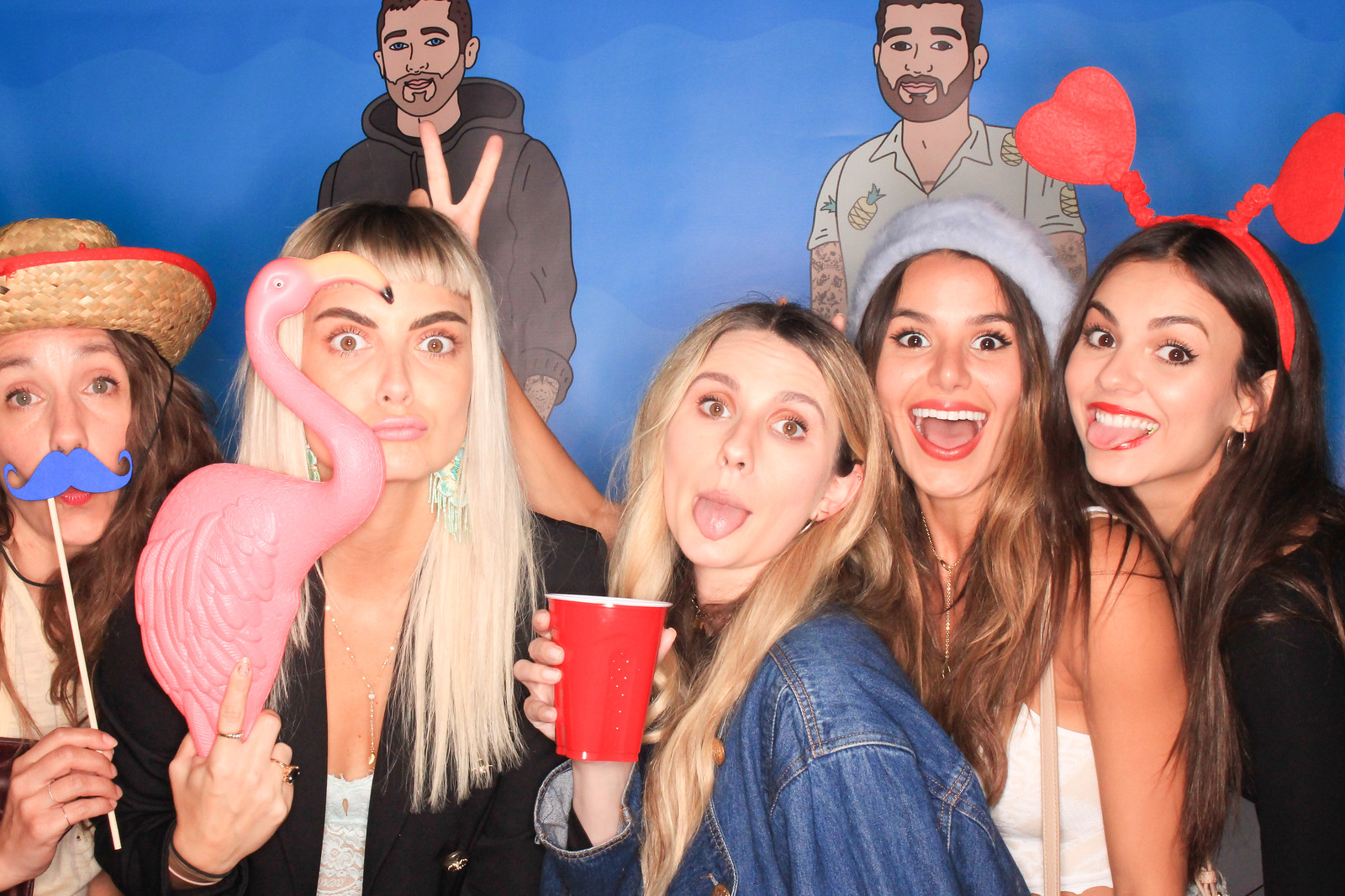 Victoria Justice and Madison Reed â€“ Photobooth at an event in Beverly Hills