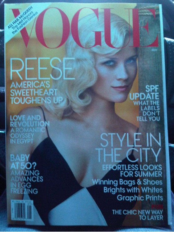 Newlywed Reese Witherspoon on May Vogue Cover