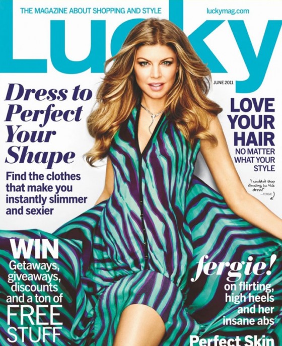 Flirty Fergie kicks up her heels in sassy new shoot for Lucky magazine