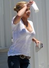 Hayden Panettiere Cleavage candids at In-N-Out Burger in Laguna Hills