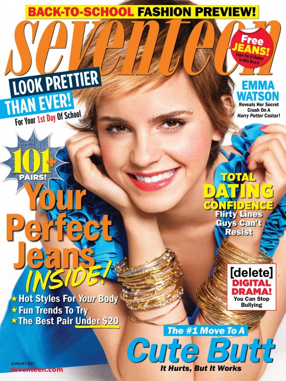 Emma Watson Seventeen Magazine August 2011 Issue