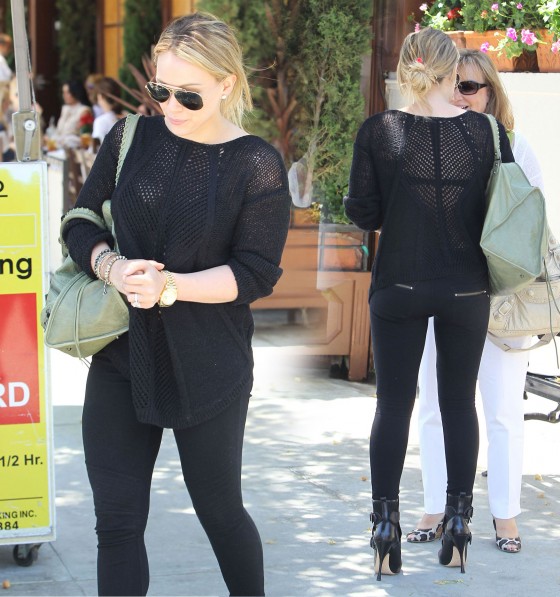 Hilary Duff in Tight Jeans out to lunch in Beverly Hills