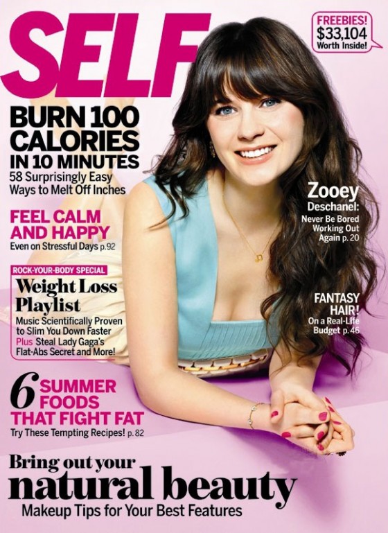 Zooey Deschanel in Self Magazine July 2011