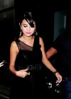 Selena Gomez in Black Dress Leaves Her Hotel in London