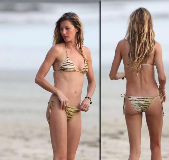 Gisele Bundchen Wear Bikini in Costa Rica