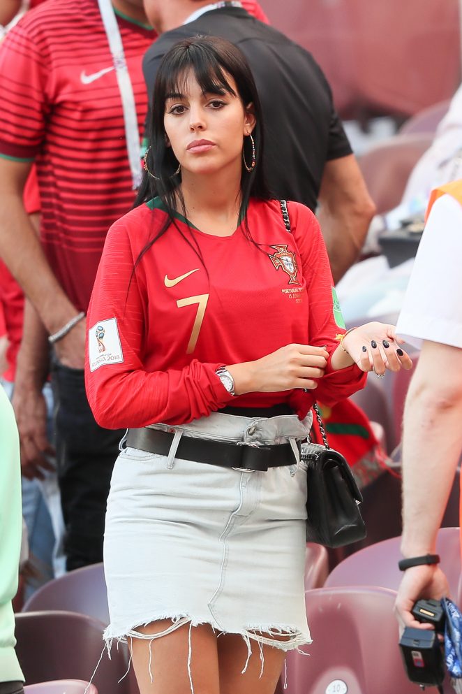 Georgina Rodriguez at the Portugal vs Morroco match in Russia – GotCeleb
