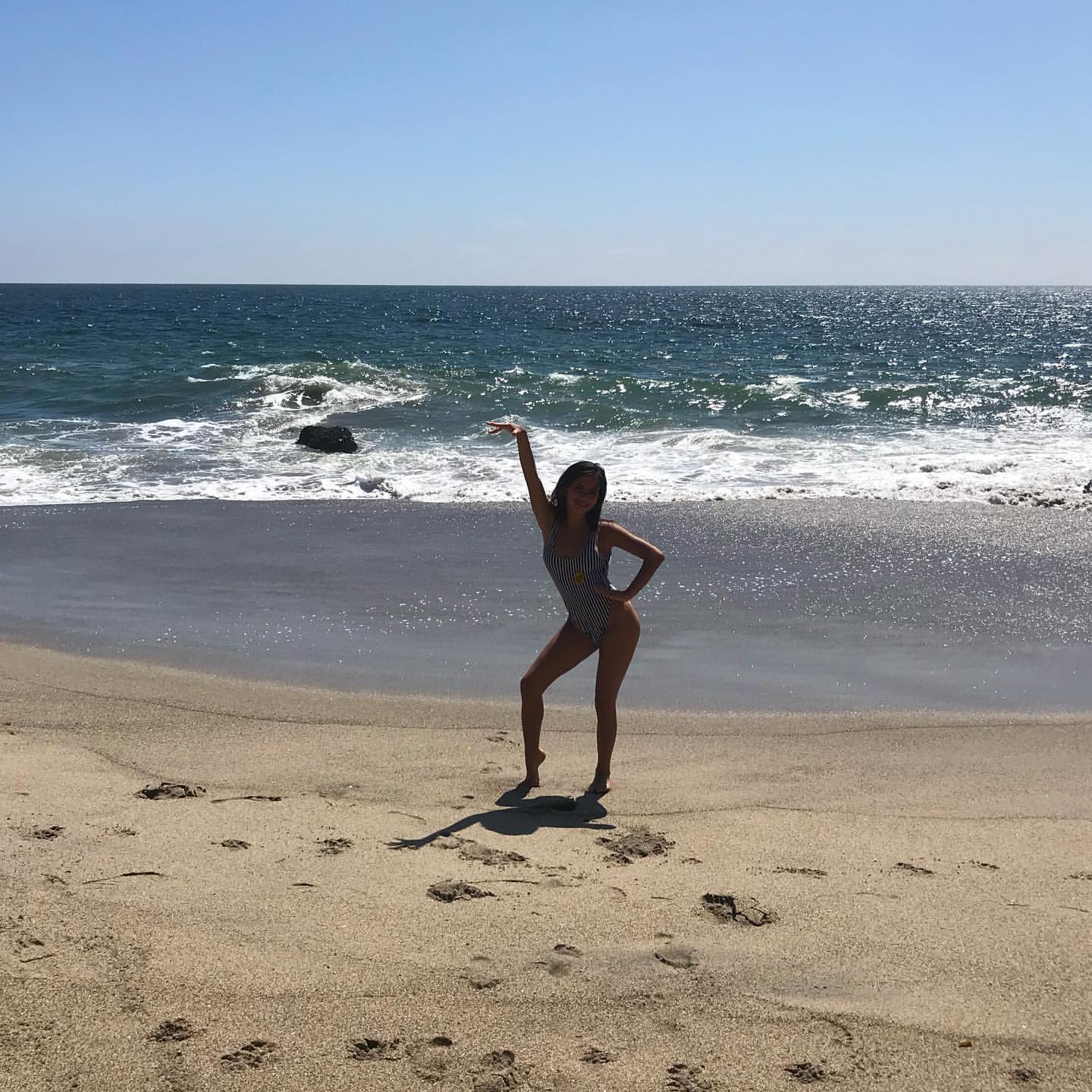 Isabela Moner - Bikini candids on the beach. 