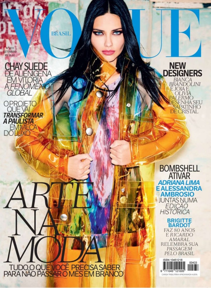 Adriana Lima - Vogue Brazil Cover Magazine (September 2014)