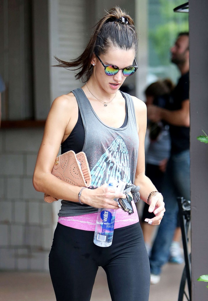 Alessandra Ambrosio Arriving at SoulCycle