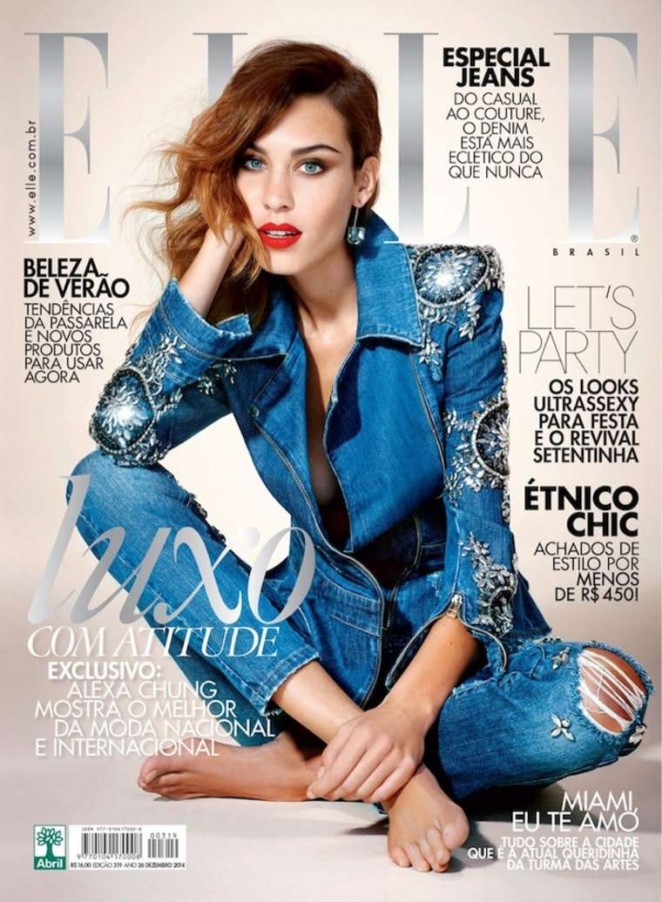 Alexa Chung - Elle Brazil Cover Magazine (December 2014)
