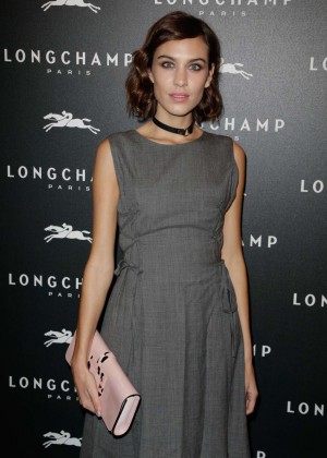 Alexa Chung - Longchamp Elysees Light On Party Photocall in Paris