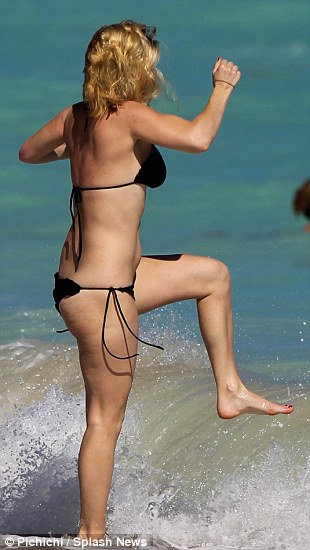Alice Eve - Bikini Candids in Miami. 
