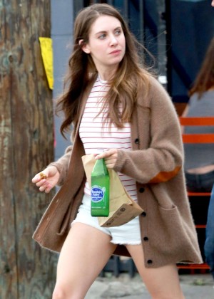 Alison Brie in Short Shorts out and about in LA