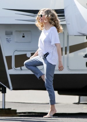 Amanda Seyfried in Jeans - On the set of "Ted 2" in Boston