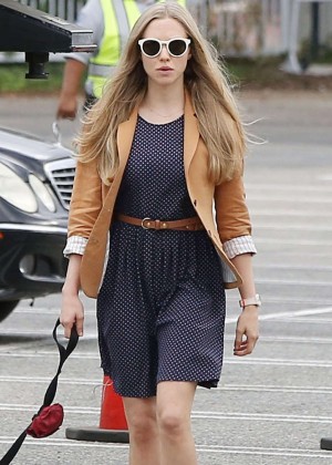 Amanda Seyfried in Mini Dress Out in LA