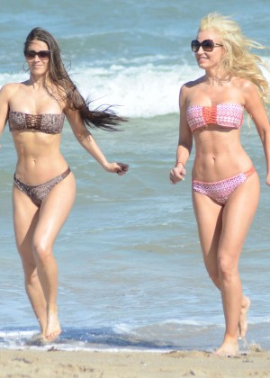 Ana Braga & Anais Zanotti Hot Bikini Photos on the beach in Miami