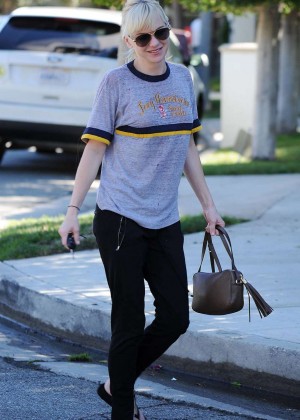 Anna Faris out in Los Angeles