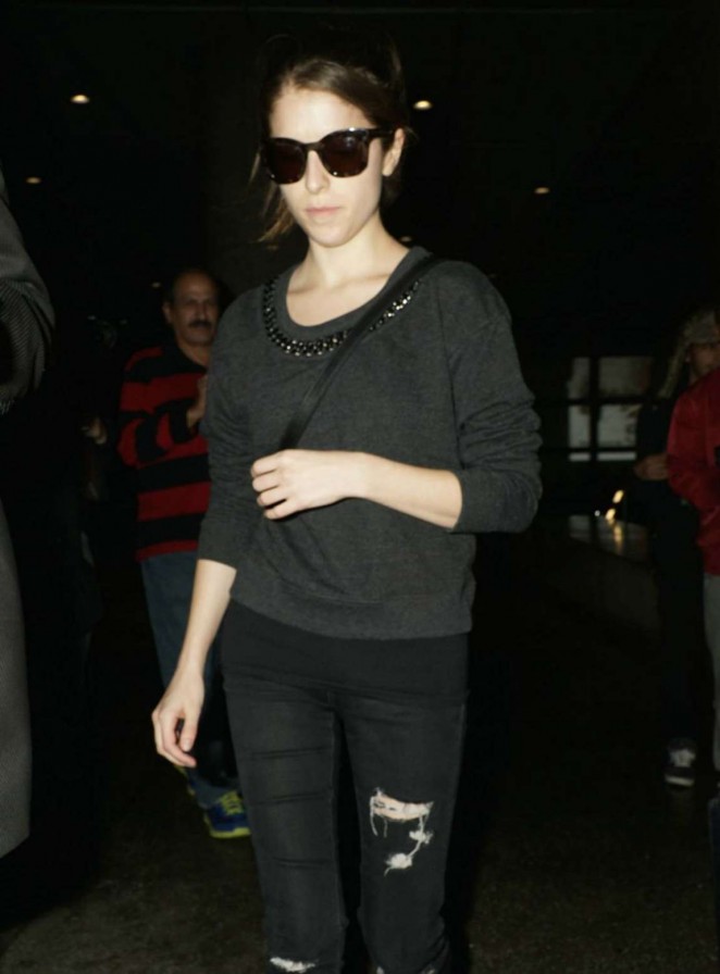 Anna Kendrick at LAX Airport in Los Angeles