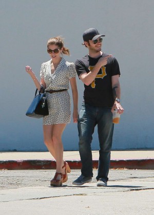 Anna Kendrick in Mini Dress out in Hollywood
