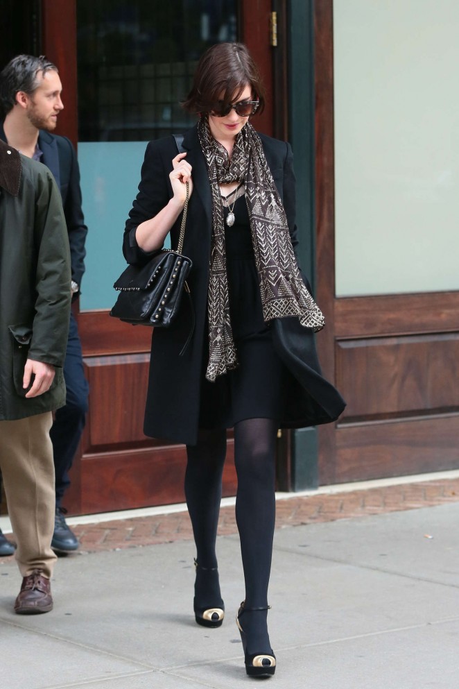 Anne Hathaway in MIni Skirt -22 – GotCeleb
