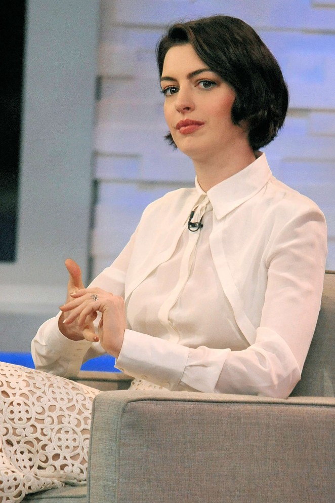Anne Hathaway at 'Good Morning America' in NYC