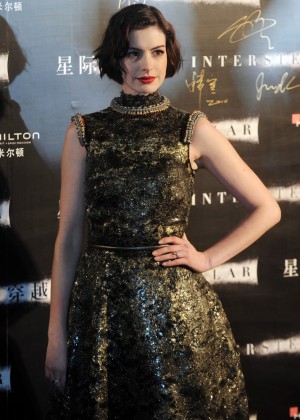 Anne Hathaway - 'Interstellar' Premiere in Shanghai