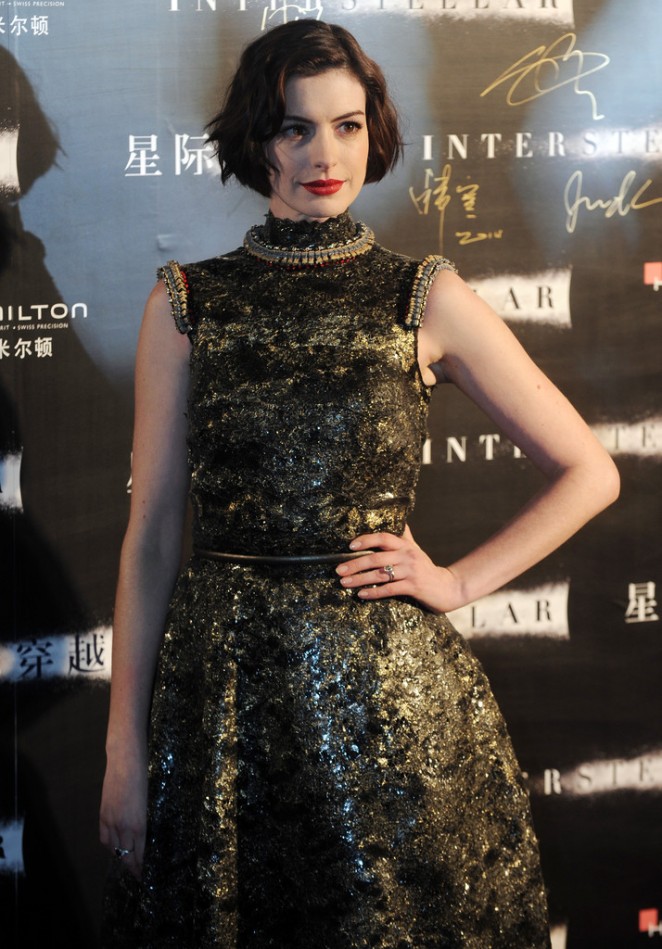 Anne Hathaway - 'Interstellar' Premiere in Shanghai